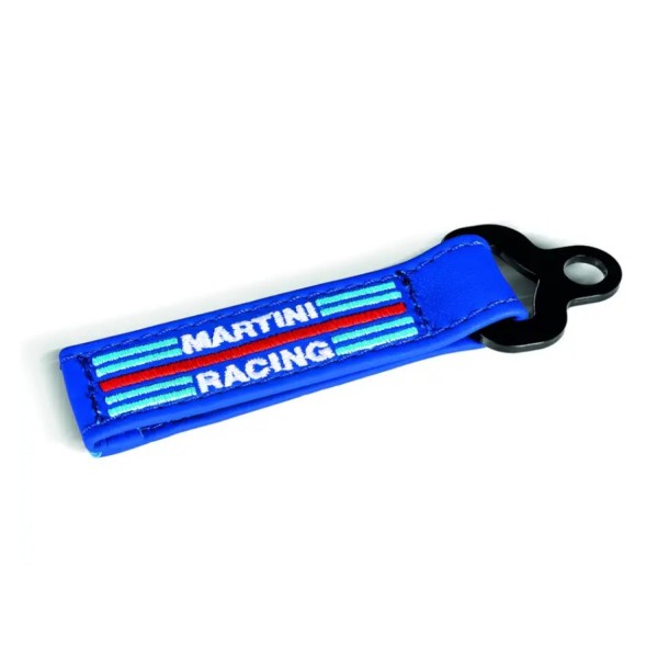 Prívesok na kľúče Sparco ve tvaru tažného oka Martini Racing, farba: modrá