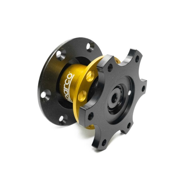 Sparco Quick Release odpojovač volantu - čierno-zlatý - 6x70mm