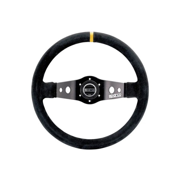 Sparco R215 pretekársky volant 350 mm, hĺbka volantu: odsazený, materiál: semiš