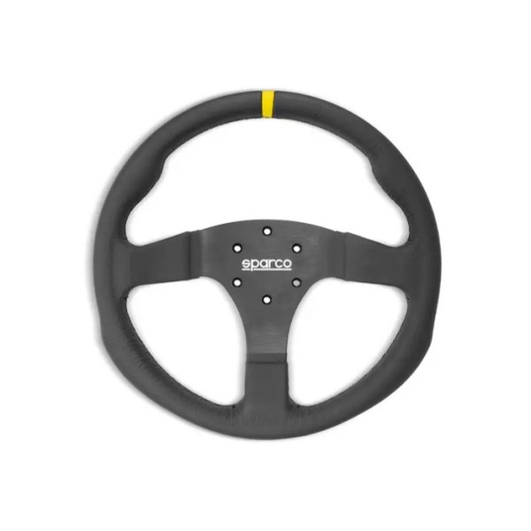 Sparco R350 pretekársky volant 350 mm, materiál venca: kože, vyhotovenie: bez tlačidiel