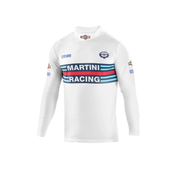 Sparco Tričko s dlhým rukávom Martini Racing, farba: biela