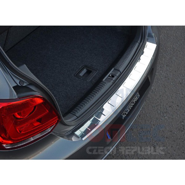 VW Polo V 2009+ HB - NEREZ chrom ochranný panel zadného nárazníka