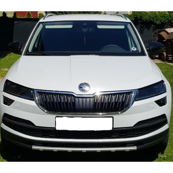 Škoda Karoq 2017- - Ochranná lišta predného nárazníka, ABS - strieborné matné