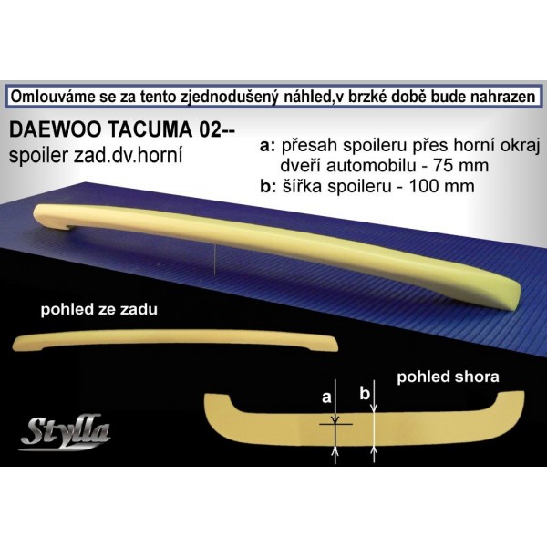 Krídlo - CHEVROLET Tacuma 02-