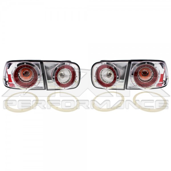 Honda Civic 2 / 4dv. 92-96 - zadné LED svetlá chrom