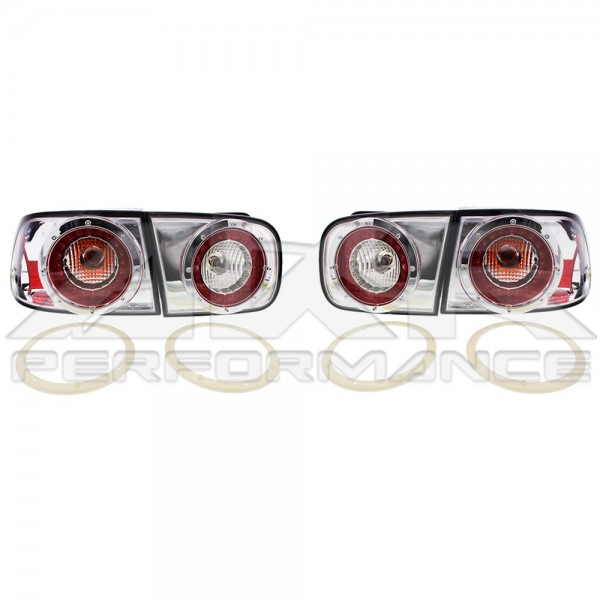 Honda Civic 2 / 4dv. 92-96 - zadné LED svetlá chrom