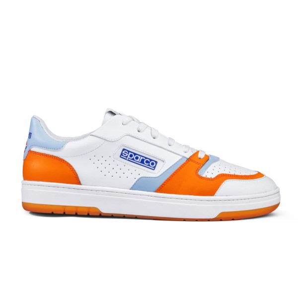 Voľnočasové topánky Sparco S-Urban Gulf, farba: bílo-oranžová