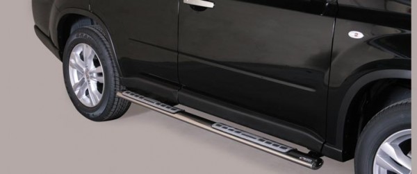 Nissan X-Trail II FL - Nerez bočné dizajnové nášľapy