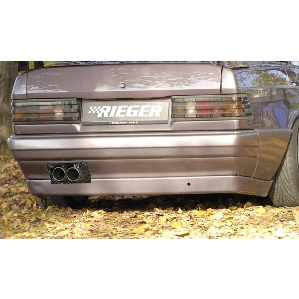 Rieger spojler pod zadný nárazník pre Mercedes 190 W201 sedan, plast ABS bez povrchovej úpravy, bez alu mřízky, bez výřezu pro koncovku