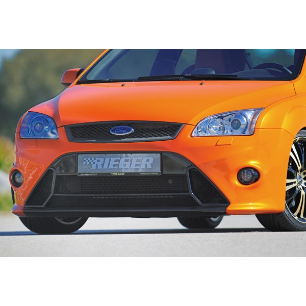 Rieger kompletný predný nárazník pro Ford Focus 2 vr. ST 3-dver., 5-dver. pred faceliftom, plast ABS bez povrchovej úpravy, pro vozy s ostrekovačmi svetlometov