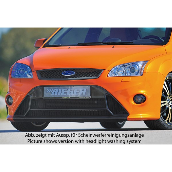Rieger kompletný predný nárazník pro Ford Focus 2 vr. ST 3-dver., 5-dver. pred faceliftom, plast ABS bez povrchovej úpravy, pro vozy bez ostřikovačů světlometů