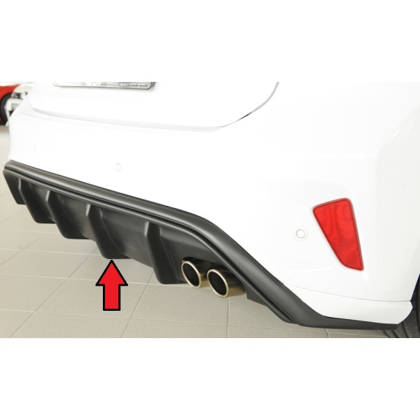 Rieger vložka zadného nárazníka pre Ford Focus 4 DEH 5-dver. (hatchback), plast ABS bez povrchovej úpravy