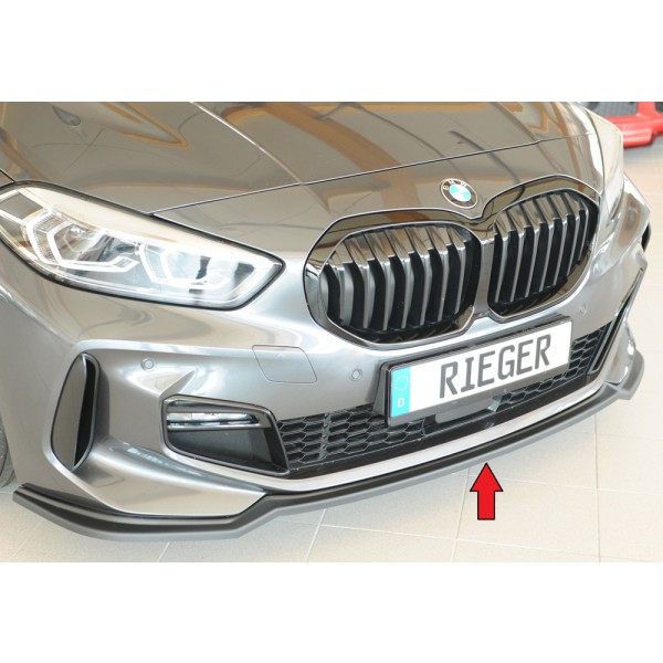 Rieger lipa pod predný nárazník pro BMW rad 1 F40 hatchback / 4-dr., 07/19-, plast ABS bez povrchovej úpravy