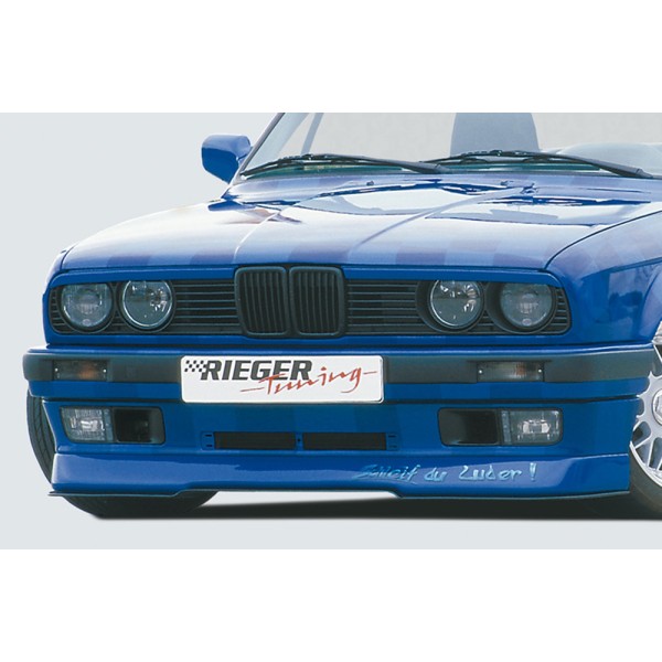 Rieger spojler pod predný nárazník pre BMW rad 3 E30 kabriolet, kupé, sedan, touring, plast ABS bez povrchovej úpravy