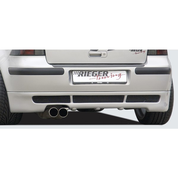 Rieger spojler pod zadný nárazník pre Volkswagen Golf 4 1J  r.v. 10/97-03, plast ABS bez povrchovej úpravy, mimo VR6