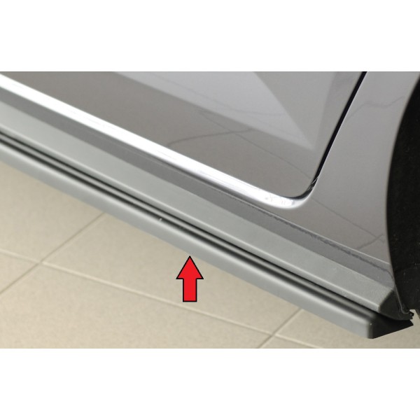 Rieger spoiler pod bočný prah mont. strana ľavá pro Volkswagen Polo AW 5-dver., r.v. 06/21-, plast ABS bez povrchovej úpravy