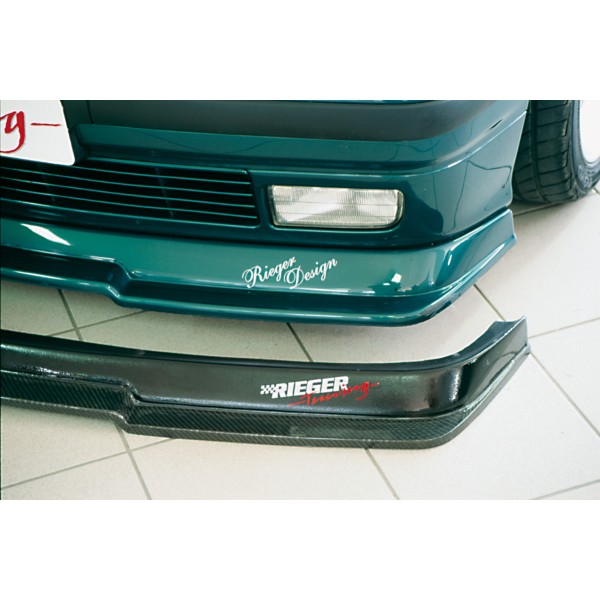 Rieger spojler pod predný nárazník pre BMW rad 3 E36 compact, kabriolet, kupé, sedan, touring, plast ABS bez povrchovej úpravy, s integrovanou lipou