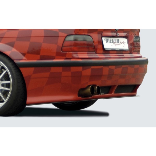 Rieger kompletní zadný nárazník, BMW E36 RT04 pro BMW rad 3 E36 kabriolet, kupé, sedan, plast ABS bez povrchovej úpravy