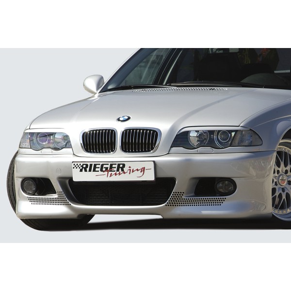Rieger kompletný predný nárazník M3-Look pro BMW rad 3 E46 kabriolet, kupé vr. faceliftu, plast ABS bez povrchovej úpravy