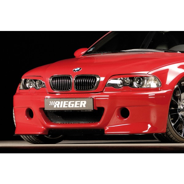 Rieger kompletný predný nárazník CS-Look pro BMW rad 3 E46 M3 kabriolet, kupé, plast ABS bez povrchovej úpravy