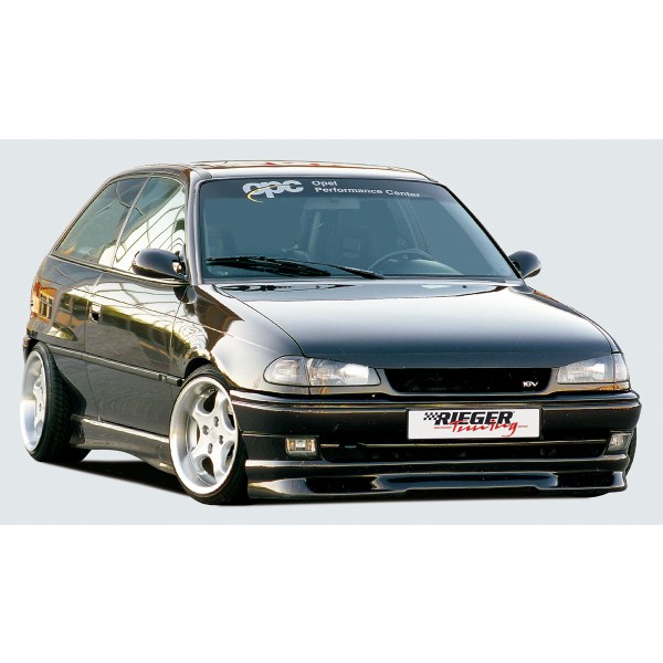 Rieger spojler pod predný nárazník pre Opel Astra F 3-dver., hatchback, notchback, r.v. 09/91-12/99, plast ABS bez povrchovej úpravy