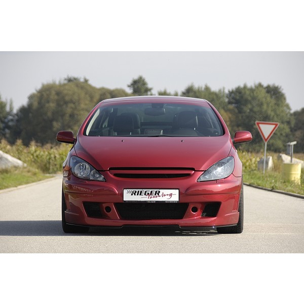 Rieger kompletný predný nárazník 52109/W pro Peugeot 307 break, combi, convertible CC, sedan pred faceliftom, plast ABS bez povrchovej úpravy