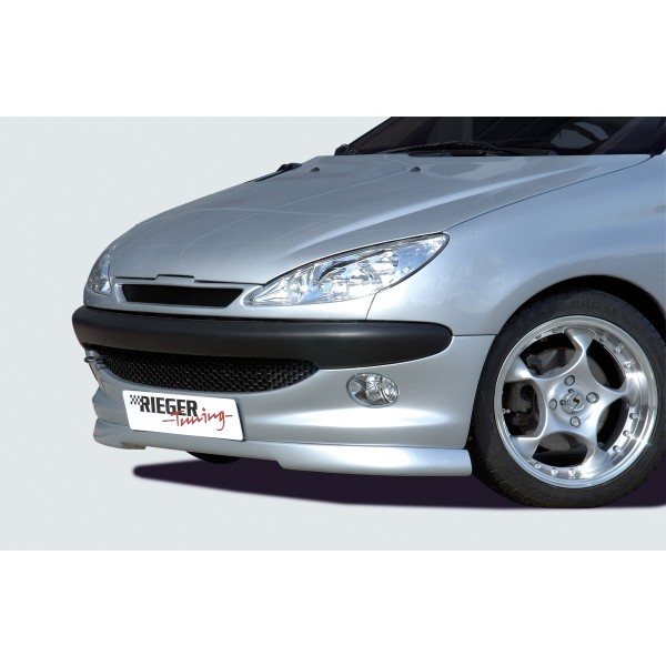 Rieger spojler pod predný nárazník pre Peugeot 206 convertible CC, sedan, r.v. 09/98-05/06, plast ABS bez povrchovej úpravy, určeno pro orig. menší nárazník (mimo GT)