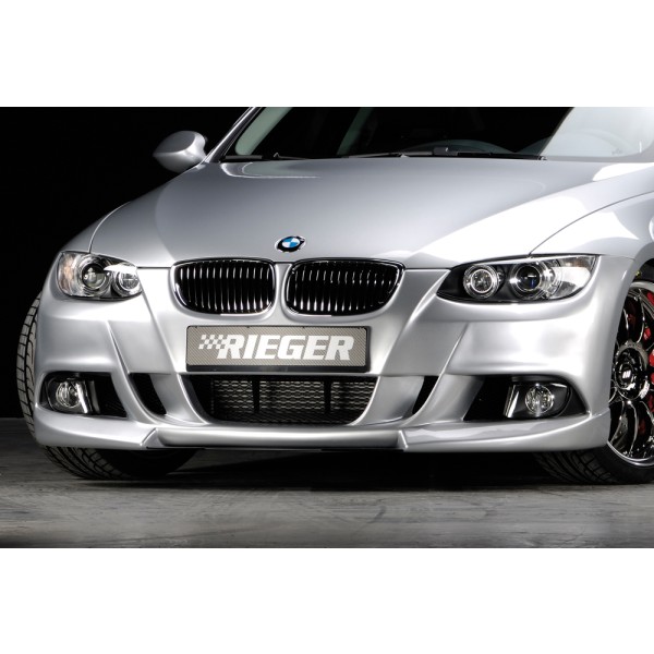 Rieger kompletný predný nárazník pro BMW rad 3 E92, E93 kabriolet, kupé pred faceliftom, plast ABS bez povrchovej úpravy, pro vozy bez ostřikovačů světlometů a parkovacího asistenta (PDC)