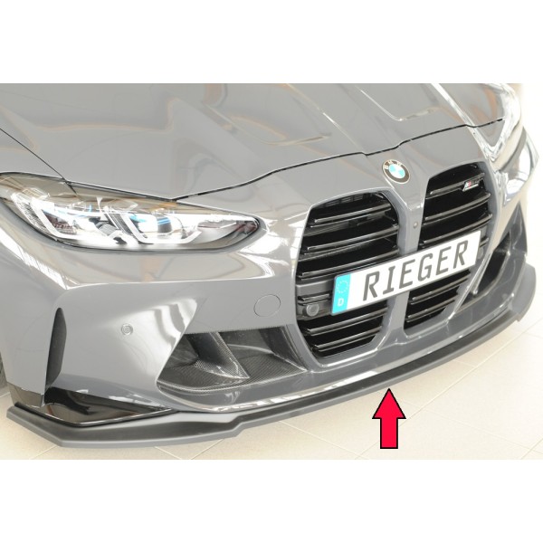 Rieger lipa pod predný nárazník pro BMW rad 4 G83 M4 kabriolet, 06/21-, plast ABS bez povrchovej úpravy