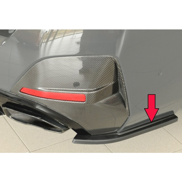 Rieger spoiler pod zadný nárazník na pravé straně pro BMW i4 G26 G4C gran coupe (5-dver.) r.v. 11/21-, plast ABS bez povrchovej úpravy