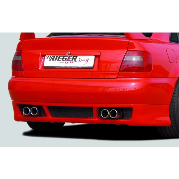 Rieger spoiler pod zadný nárazník RS4-Look pro Audi A4 B5 avant, sedan r.v. 99-12/00, plast ABS bez povrchovej úpravy, r.v. 1999-12/2000