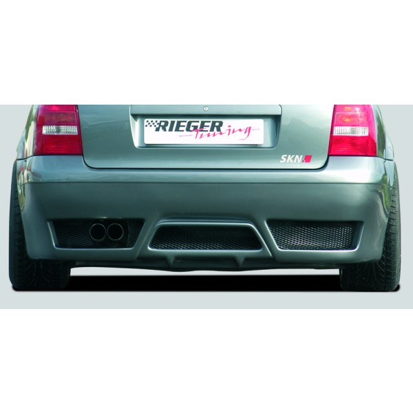 Rieger kompletní zadný nárazník pre Audi A4 B5 sedan, plast ABS bez povrchovej úpravy, bez rebrovania