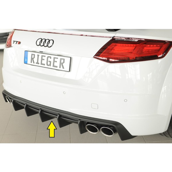 Rieger vložka zadného nárazníka pre Audi TTS 8J-FV, 8S roadster, plast ABS bez povrchovej úpravy