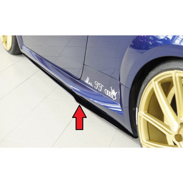 Rieger spoiler pod bočný prah mont. strana ľavá pro Audi TTS 8J-FV, 8S kupé, roadster pred faceliftom, r.v. 07/14-08/18, plast ABS bez povrchovej úpravy