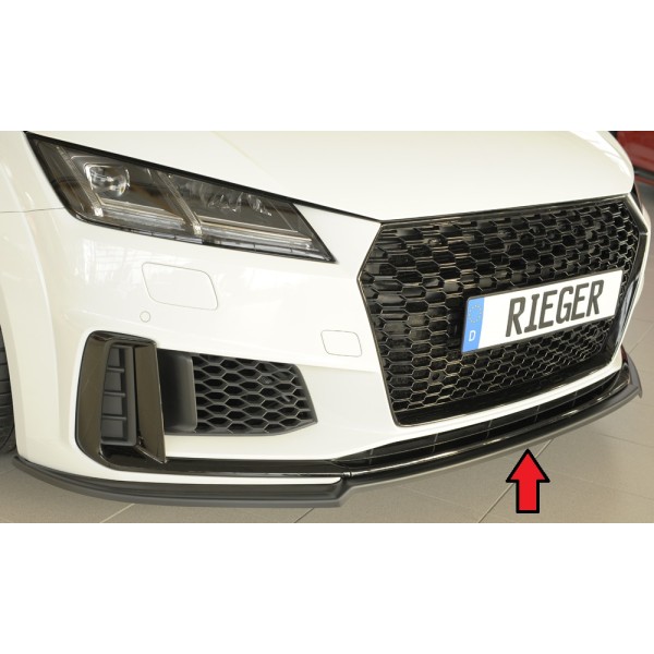 Rieger lipa pod predný nárazník pro Audi TT 8J-FV, 8S kupé, roadster po faceliftu, 09/18-, plast ABS bez povrchovej úpravy