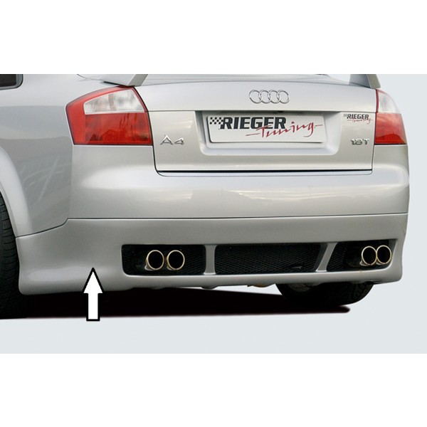 Rieger spojler pod zadný nárazník pre Audi A4 8E sedan r.v. 11/00-10/04, plast ABS bez povrchovej úpravy