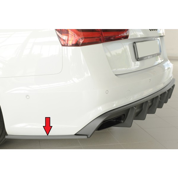 Rieger spoiler pod zadný nárazník na levé straně pro Audi A6 S6 4G, C7 sedan r.v. 09/14-, plast ABS bez povrchovej úpravy