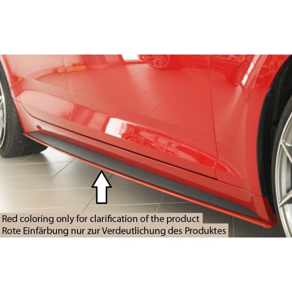 Rieger spoiler pod bočný prah mont. strana pravá pro Audi A5 B9, F5 Sportback pred faceliftom, r.v. 07/16-12/19, plast ABS bez povrchovej úpravy