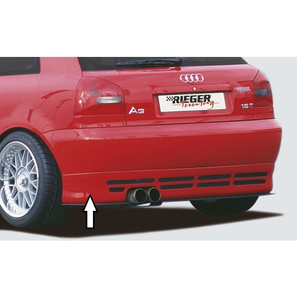 Rieger spojler pod zadný nárazník pre Audi A3 8L 3-dver., 5-dver., plast ABS bez povrchovej úpravy