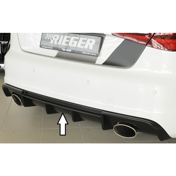 Rieger vložka zadného nárazníka pre Audi A3 S3 8V 3-dver. (hatchback 8V1), 5-dver. (sportback 8VA) pred faceliftom, plast ABS bez povrchovej úpravy