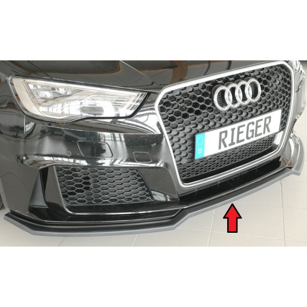 Rieger lipa pod predný nárazník pro Audi RS3 8V 5-dver. (sportback 8VA / 8VF), 04/15-01/17, plast ABS bez povrchovej úpravy