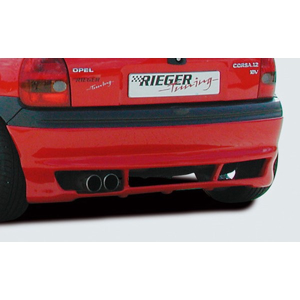 Rieger spoiler pod zadný nárazník (varianta 2) pro Opel Corsa B 3-dver., 5-dver. (do r.v. 97) r.v. 02/93-09/96, plast ABS bez povrchovej úpravy