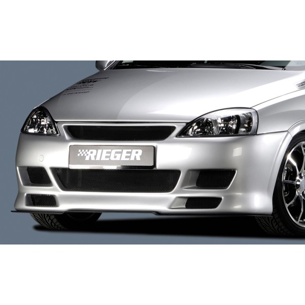 Rieger kompletný predný nárazník pro Opel Corsa C 3-dver., 5-dver. vr. faceliftu, plast ABS bez povrchovej úpravy