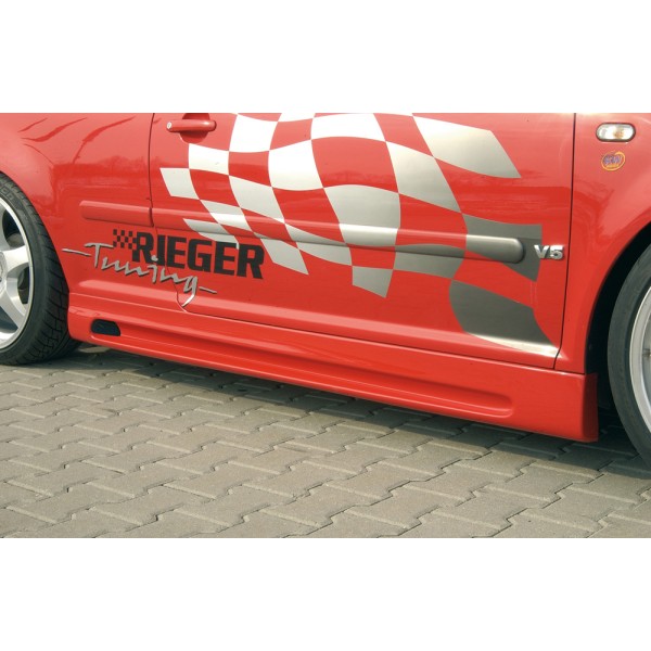 Rieger bočný prah mont. strana pravá pro Volkswagen Bora 1J, plast ABS bez povrchovej úpravy, s prelisom a výrezom