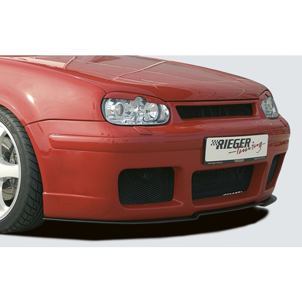 Rieger kompletný predný nárazník RS4-Look pro Volkswagen Golf 4 1J 3-dver., 5-dver., combi, plast ABS bez povrchovej úpravy, bez rebrovania, pro vozy s ostrekovačmi svetlometov