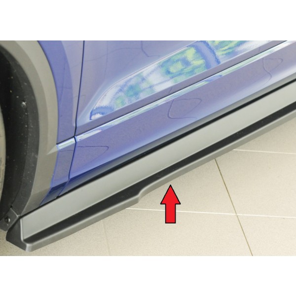 Rieger spoiler pod bočný prah mont. strana ľavá pro Volkswagen T-roc R A1 5-dver., r.v. 01/22-, plast ABS bez povrchovej úpravy