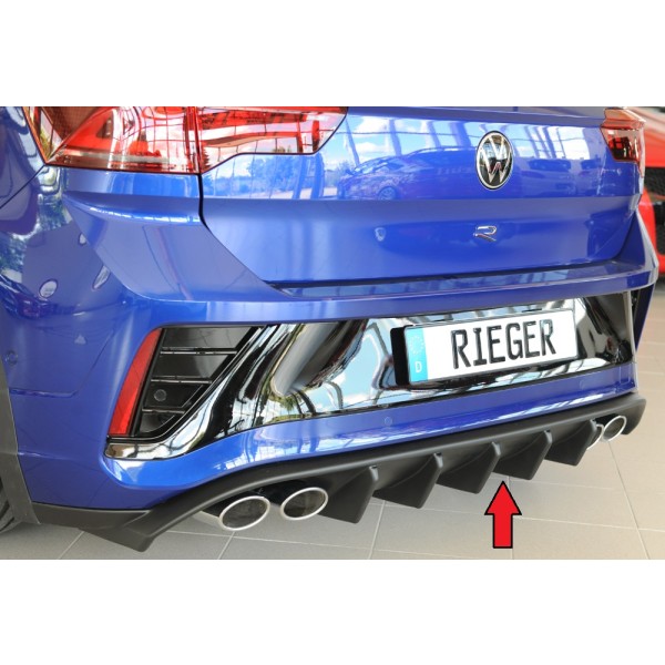 Rieger vložka zadného nárazníka pre Volkswagen T-roc R A1 5-dver., plast ABS bez povrchovej úpravy