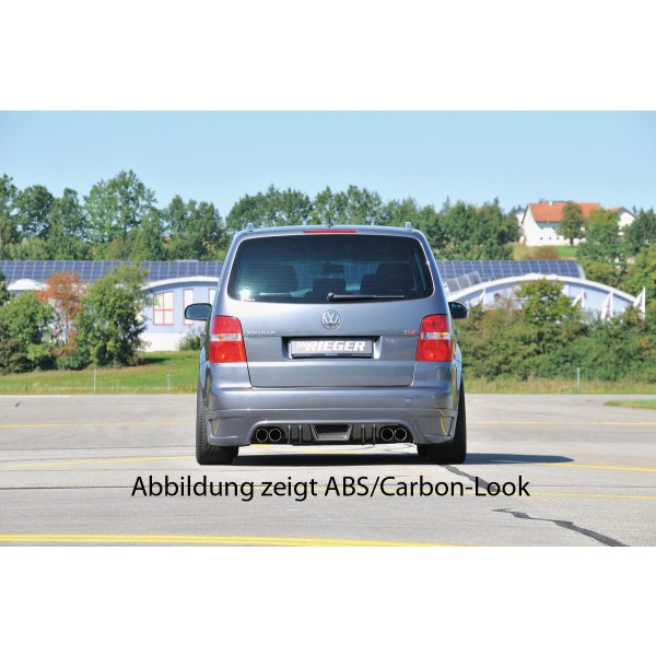 Rieger spojler pod zadný nárazník pre Volkswagen Touran 1T van r.v. 03/03-10/06, plast ABS bez povrchovej úpravy