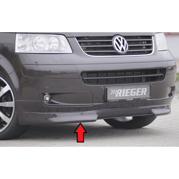 Rieger spojler pod predný nárazník pre Volkswagen T5 bus  pred faceliftom, r.v. 04/03-08/09, plast ABS bez povrchovej úpravy