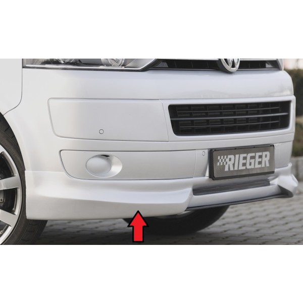 Rieger spojler pod predný nárazník pre Volkswagen T5 bus  po faceliftu, r.v. 09/09-, plast ABS bez povrchovej úpravy